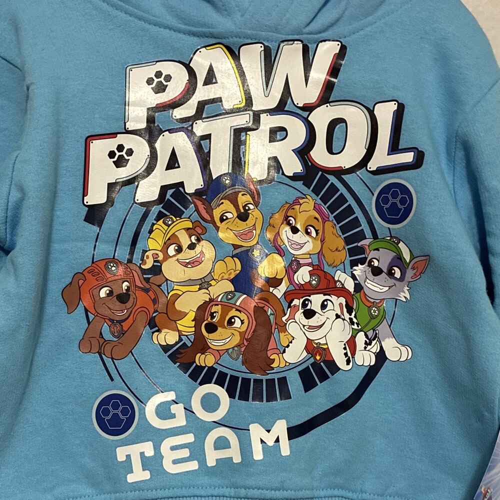 NWT Paw Patrol Toddler Boys Hoodie Pants Set Go Team Light Blue Gray 18M Nick Jr - Picture 2 of 7